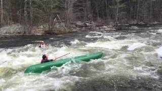 Canoe and kayakers compete at Westfield River Whitewater Races