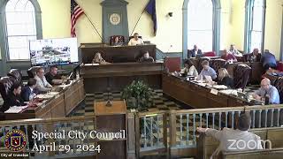 April 29, 2024, Special Finance Committee and Special City Council Meetings