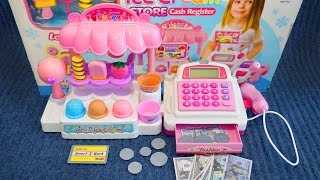 12 Minutes Satisfyingly Unboxing Disney Minnie Mouse Pink Ice Cream Store Cash Register ASMR Review