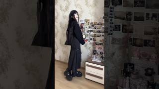 образ на работку #drain #makeup #goth #y2k #fashion #outfit #gothgirl