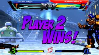 Grand Final UMvC3 Gamerbyte.cl Tournament BE|Kaneblueriver vs EG|Justin Wong