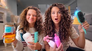 Our new CURLY HAIR routine | mom & daughter UPDATE