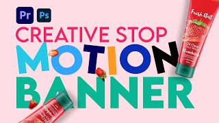 Learn STOP MOTION Graphics Banner Design in Premiere Pro For Social Media