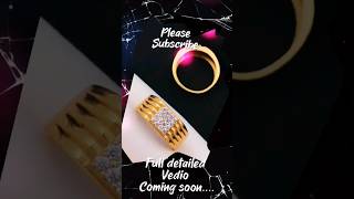 🔥Beautiful Studded Gents Gold Ring💍 Designs🦋 #viral #trending #jewellery #gold #shorts