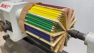 Woodturning Ideas - Perfectly Transform Pencils On The Lathe Create Extremely Beautiful Works Art