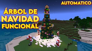 🎄COMO HACER ÁRBOL DE NAVIDAD EN MINECRAFT - Tutorial de Minecraft PARA Bedrock/Java🎄 #minecraft