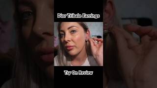 DIOR JEWELLERY REVIEW - DIOR TRIBALES EARRINGS TRY ON #dior #billiexluxury #diortribalesearrings