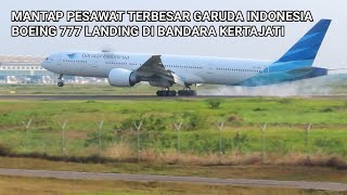 MANTAP BANDARA KERTAJATI KEMBALI RAMAI LANDING GARUDA INDONESIA BOEING 777, PLANE SPOTTING KJT 2023