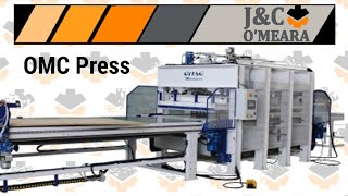 OMC Throughfeed press, demonstration of machining process