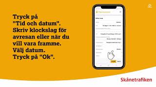 Skånetrafiken - Boka sjukresa i serviceresors app