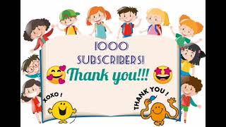 🎉1000 Subscribers!!!!!🎉🥳🤩*Ευχαριστούμε!!!!!* 🥰