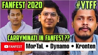 YOUTUBE FANFEST | YOUTUBE FANFEST INDIA 2020 | YTFF | MORTAL, DYNAMO, CARRYMINATI IN YOUTUBE FANFEST