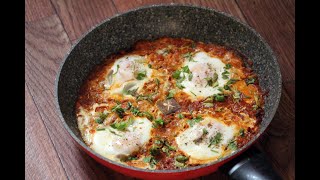 Eggs in rich Tomato Gravy || Shakshoukka || Poached Eggs