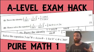 Exam Hack | CIE AS Maths | P1 | Trig Identity Question