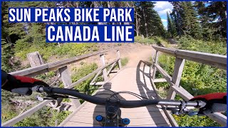 Canada Line - Sun Peaks Bike Park, (full trail, top to bottom) [4k]