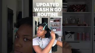 my updated wash & go routine!! (Full tutorial on my page)