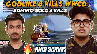 🔴GODL 8 kills WWCD🚨ADMINO SOLO 4 KILLS🔥#jonathan #godlike #admino #bmps