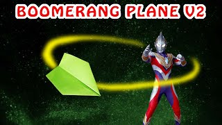 how to make a boomerang paper airplane that comes back | Simple Easy For Beginners Origami