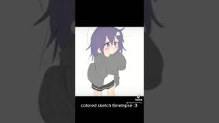 [original character] colored sketch timelapse