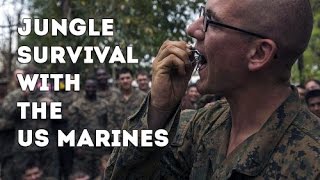 Eating Insects in Thailand - US Marines Learn Jungle Survival Skills From The Royal Thai Marines