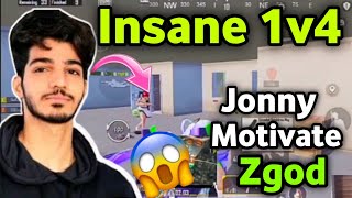 Zgod 1v4 😱 zgod on fire 🔥 jonny motivate zgod 🥵