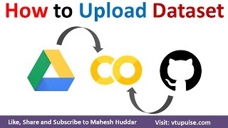 How to upload dataset CSV file from Local Machine GitHub Google Drive in Google Colab Mahesh Huddar