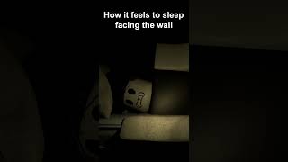 How it feels when you sleep facing the wall  #roblox #robloxanimation #robloxshorts