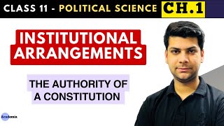 Institutional Arrangements | Class 11 Ch 1 | Constitution at Work | NCERTs by Nadeem Raja.