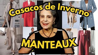 Casacos de Inverno - Manteaux - Mulheres Maduras #40mais #50mais #moda