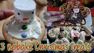 3 Easy no Bake Christmas Treats