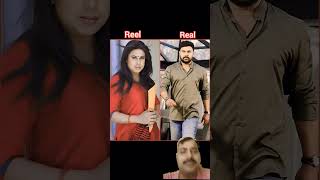 South actors Real 🆚 Reel #south​#actors​ #shorts​ #viral​ Lady Getup #Allari​ Naresh#jijva​#Raghava​