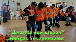 Juego los amigos inseparables, "desafio con globos"