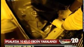 ipsala'da 10 kilo eroin yakalandı