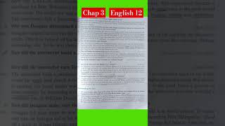 chapter 3 DEEP WATER ncert questions answers class 12th English all questions #ytshort video