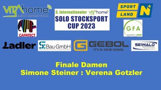 Solo Cup 2023, Finale Damen, Simone Steiner gegen Verena Gotzler