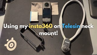 Telesin Neck mount x Insta360 / Motovlog Setup