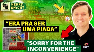 Tibia - A Comunidade Reagiu com a fala do Stephan Vogler sobre a Porta de Level 999 Na Gamescom 😂