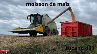 MOISSON DE MAÏS chez un client avec la TUCANO