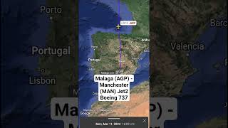 Malaga (AGP) - Manchester (MAN) Jet2 Boeing 737 #shorts