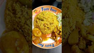 😋 বৃষ্টির দিনে শুকনো খিচুড়ি বানালাম | #shorts #eating