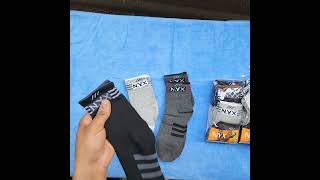 Men's Cushioned High Ankle Sports Socks (Free Size) Made with Cotton & Spandex