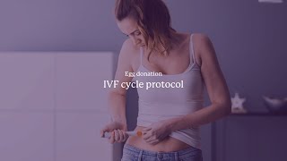 Egg donation: IVF cycle protocol for donors & recipients