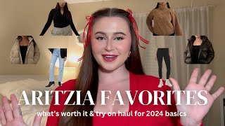 ARITZIA FAVORITES: try on haul, my must have basics from aritzia & what's worth it!