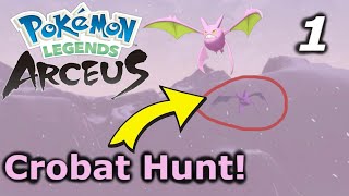 SHINY Crobat Hunt! Pokemon Legends: Arceus #1