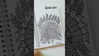 Gond Art - Indian folk art | Gond art motifs  #art #gondart #indianartist #immaturestrokes #artshort