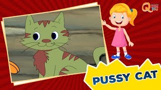 Animated Nursery Rhymes | Pussy Cat | Here We Go Round the Mulberry Bush| Quixot Kids