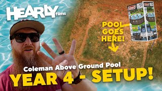 YEAR 4!! Above Ground Pool Setup - Get the Ground Level!!!