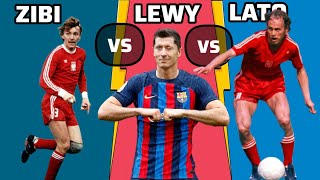 Najlepsi Polscy piłkarze porównani w 4 minuty. Lewandowski vs Boniek vs Lato.