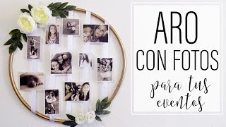 Como hacer un Aro con Fotos