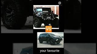 fortuner vs THAR //#shorts